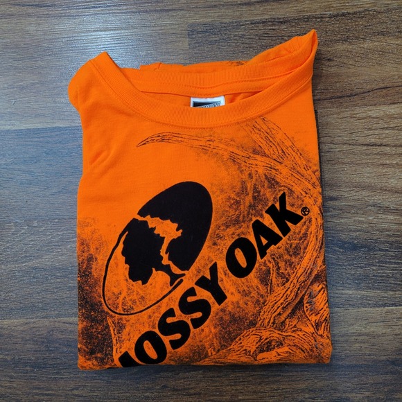 Mossy Oak Other - Mossy Oak Paramount Outdoors Mens 2XL Blaze Orange Long Sleeve Buck Graphic Tee